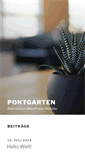 Mobile Screenshot of pontgarten.de